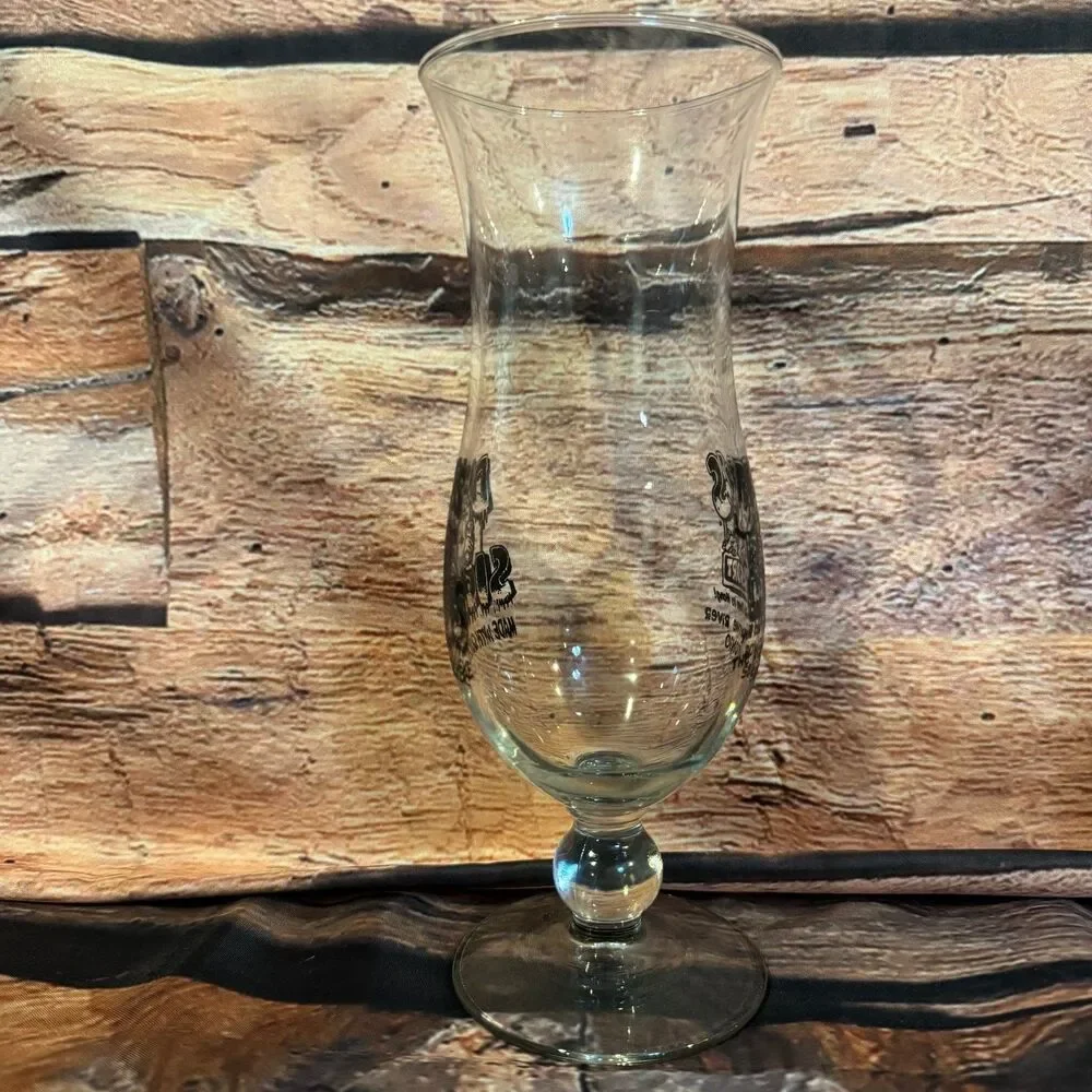 Dick's Last Resort Hurricane Glass San Antonio Novelty Barware
